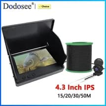 Dodosee Handheld 1080P 4.3'' LCD Fish Finder Portable Fish Depth Finder Water Underwater 220° Fishing Camera With Night Vision